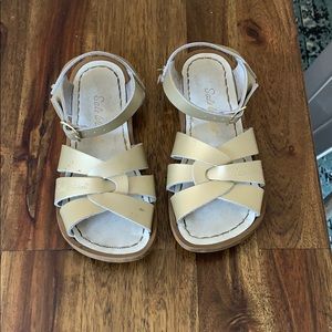 Gold salt water sandals size 13